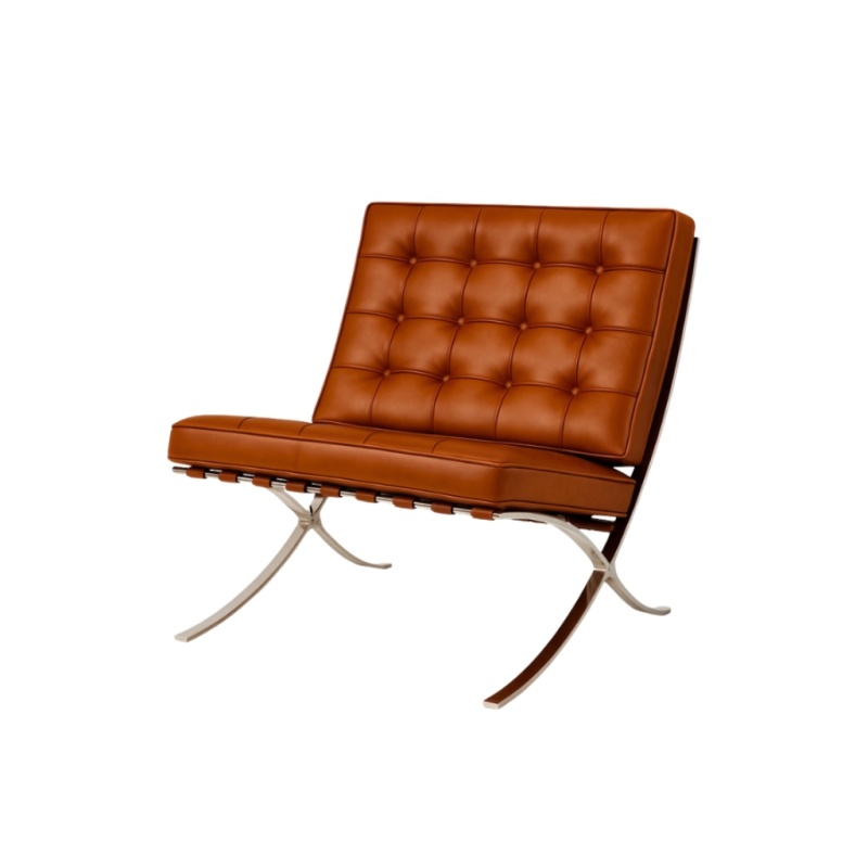 Barcelona Chair Cognac Bruin