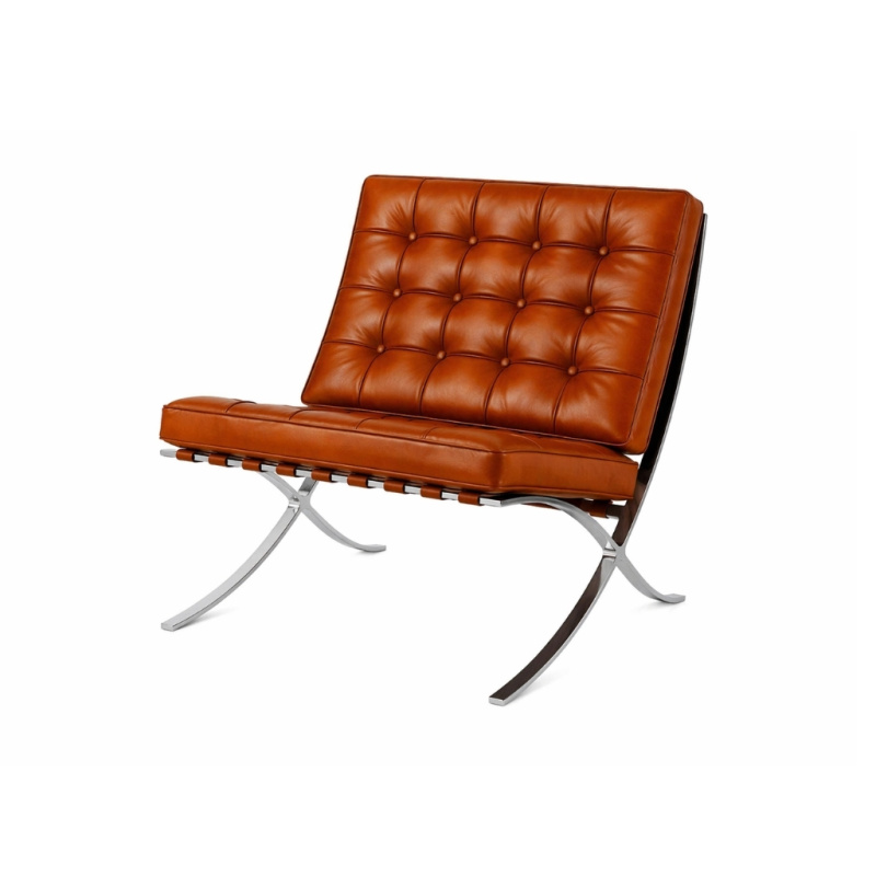Barcelona Chair Cognac Bruin