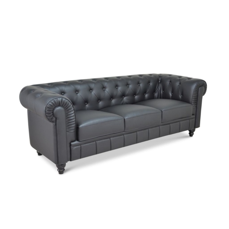 Chesterfield bank zwart kopen