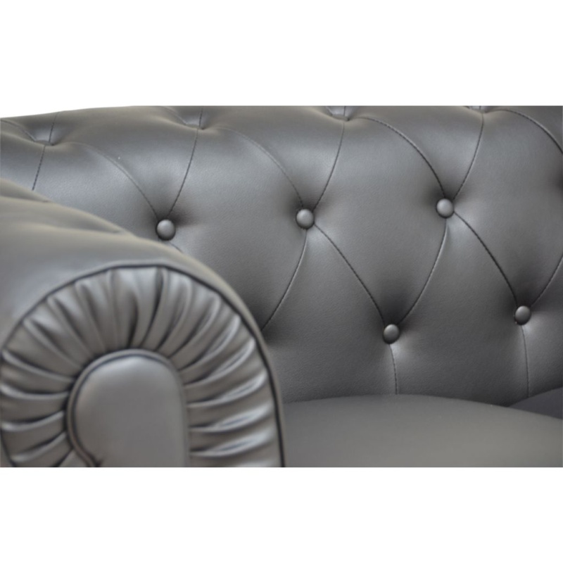 chesterfield 2 zits bank zwart kopen