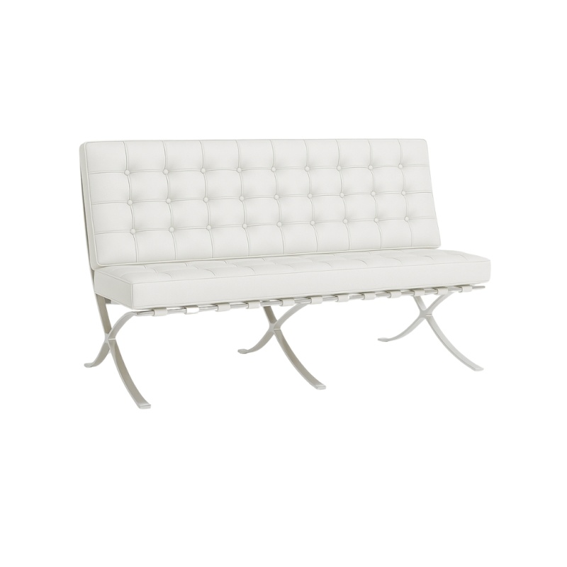 Barcelona Chair twee zits wit