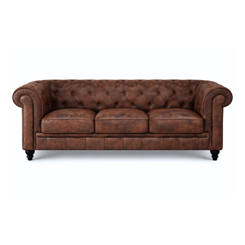 Chesterfield Bank bruin vintage kopen