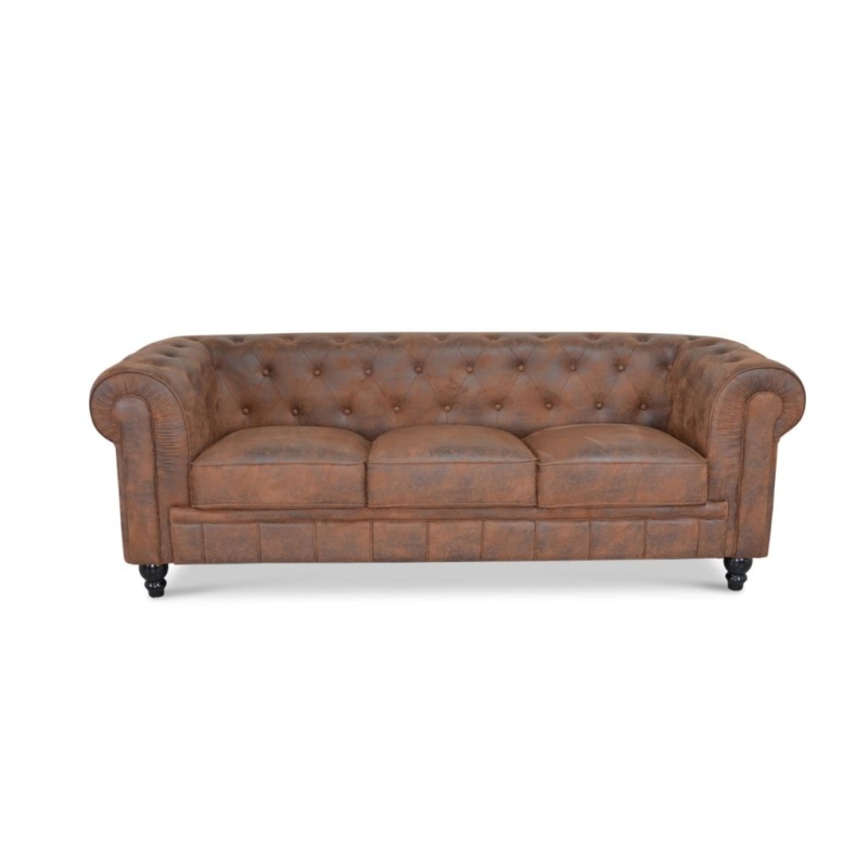 Chesterfield Bank bruin vintage kopen