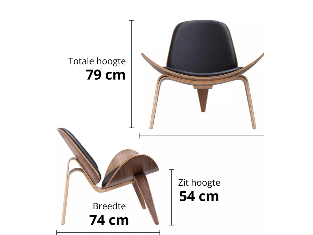Shell Chair Essen Wegner Stoel fauteuil