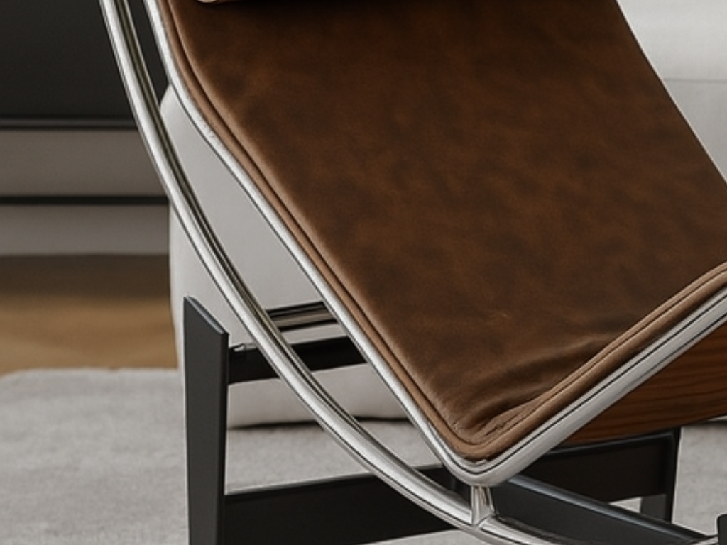 Cassina Le Corbusier LC4 Vintage Bruin Chaise Longue Detail