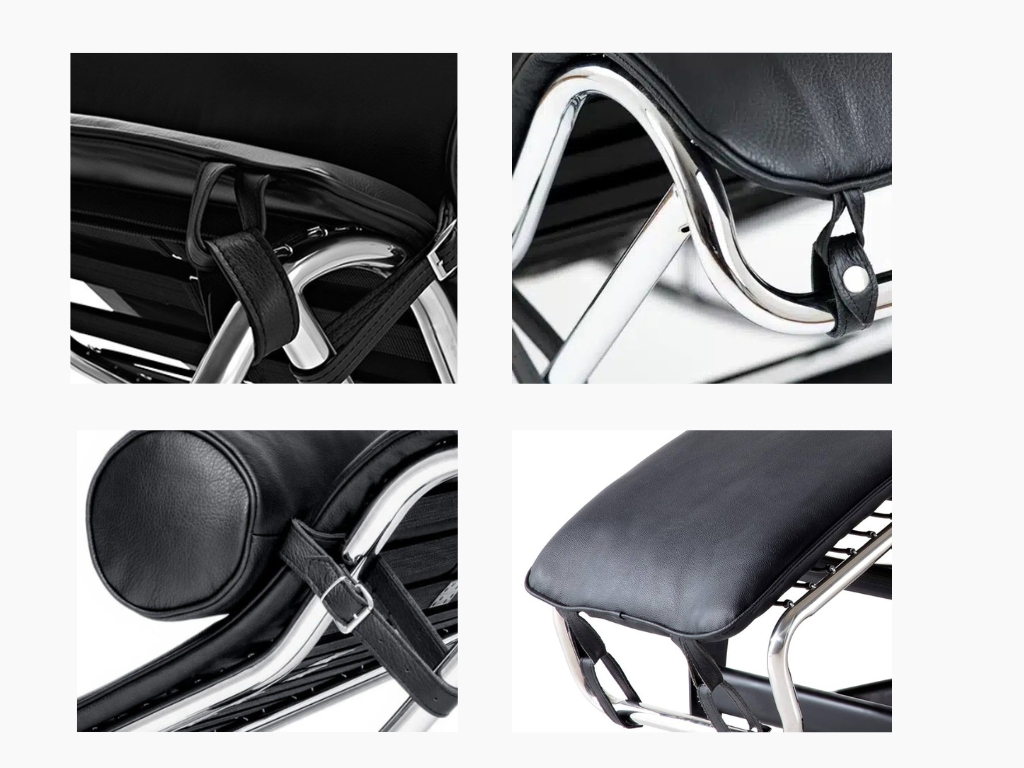 Cassina Corbusier LC4 Chaise Longue materialen