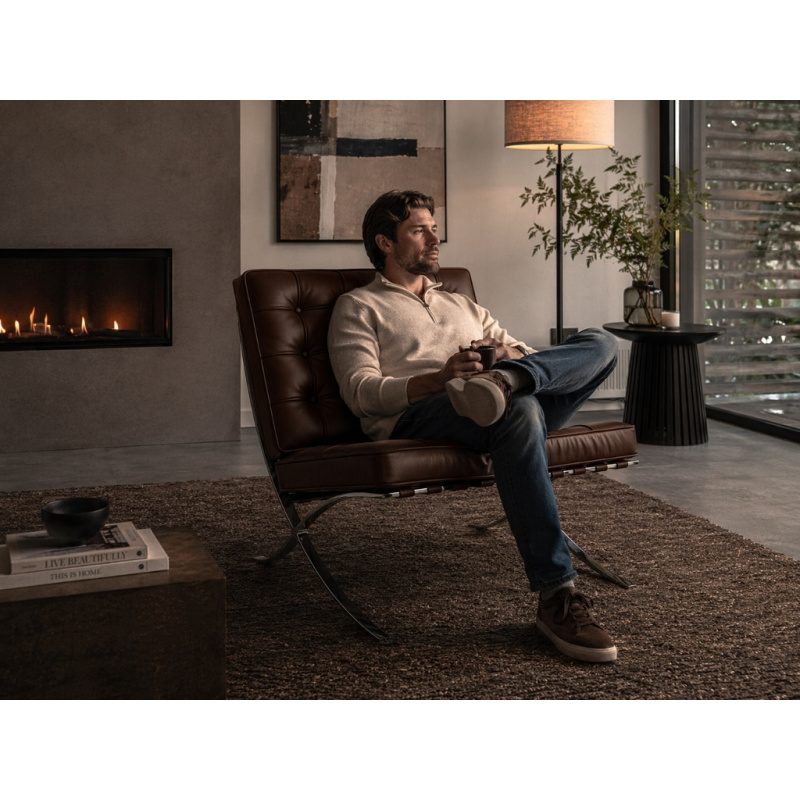 Barcelona Chair Donker Bruin