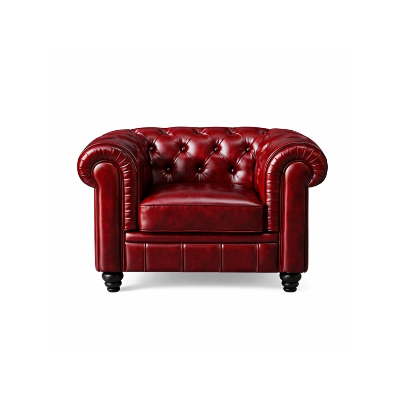 Chesterfield Bank rood 1-zits