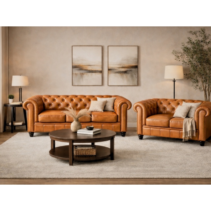 Chesterfield Bank bruin Camel