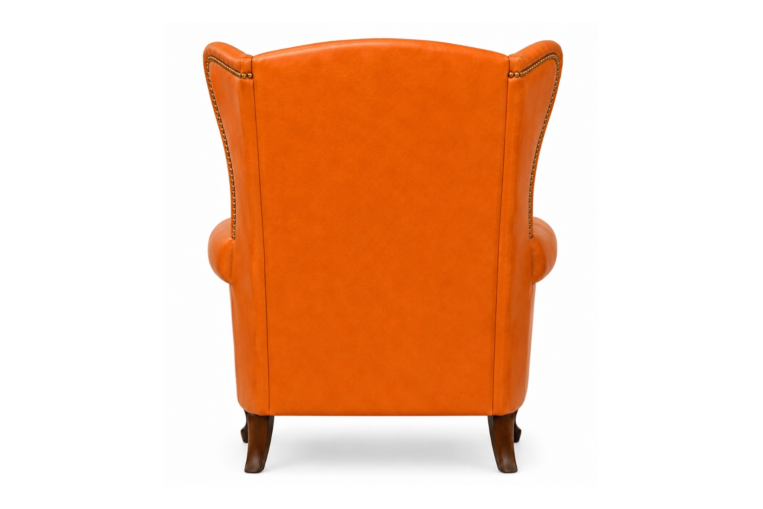 Chesterfield Fauteuil Cognac Oker geel Chesterfield Fauteuil Cognac Oker geel achterkant