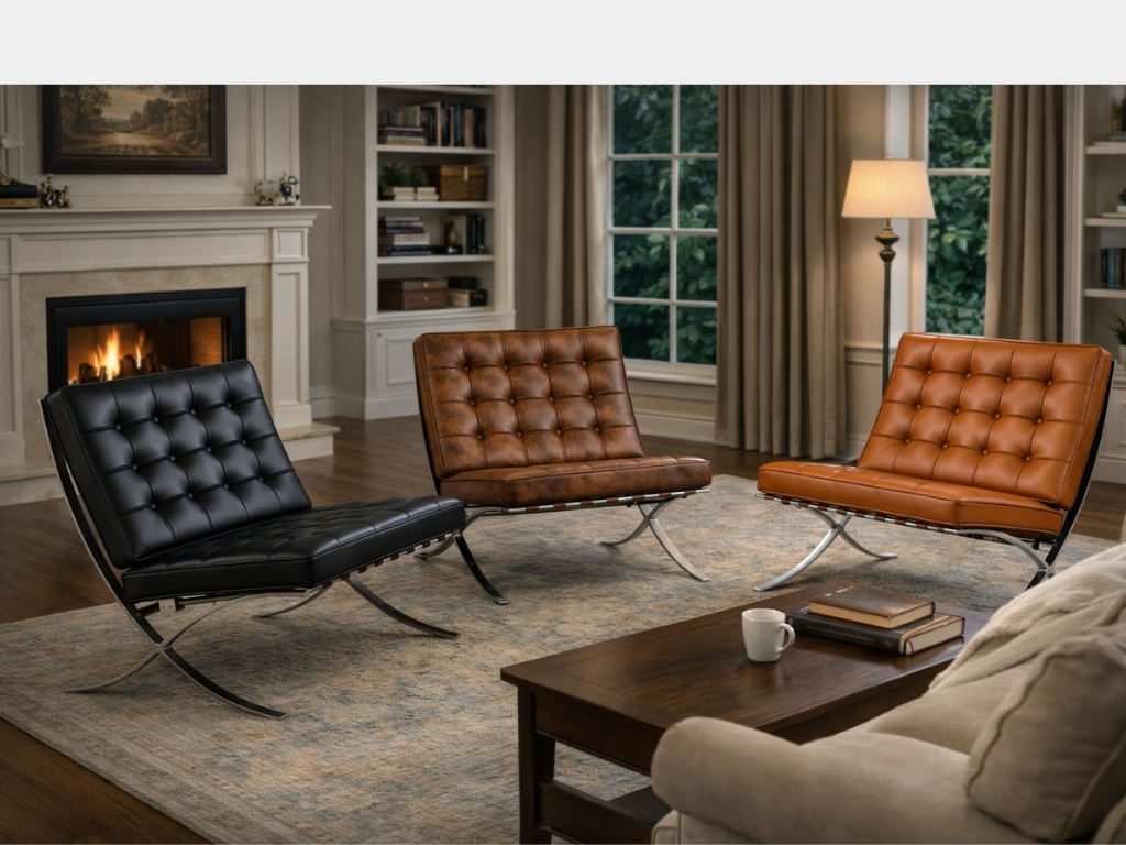 Barcelona Chairs Knoll Barcelona stoel Barcelona fauteuil