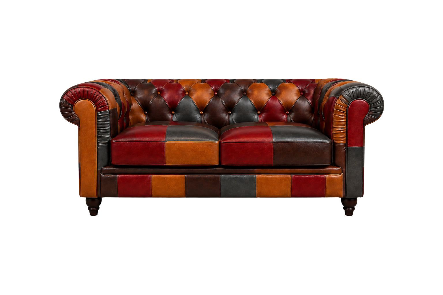 Chesterfield Bank Patchwork | 2-Zits Chesterfield Bank Patchwork multicolor 2-zits