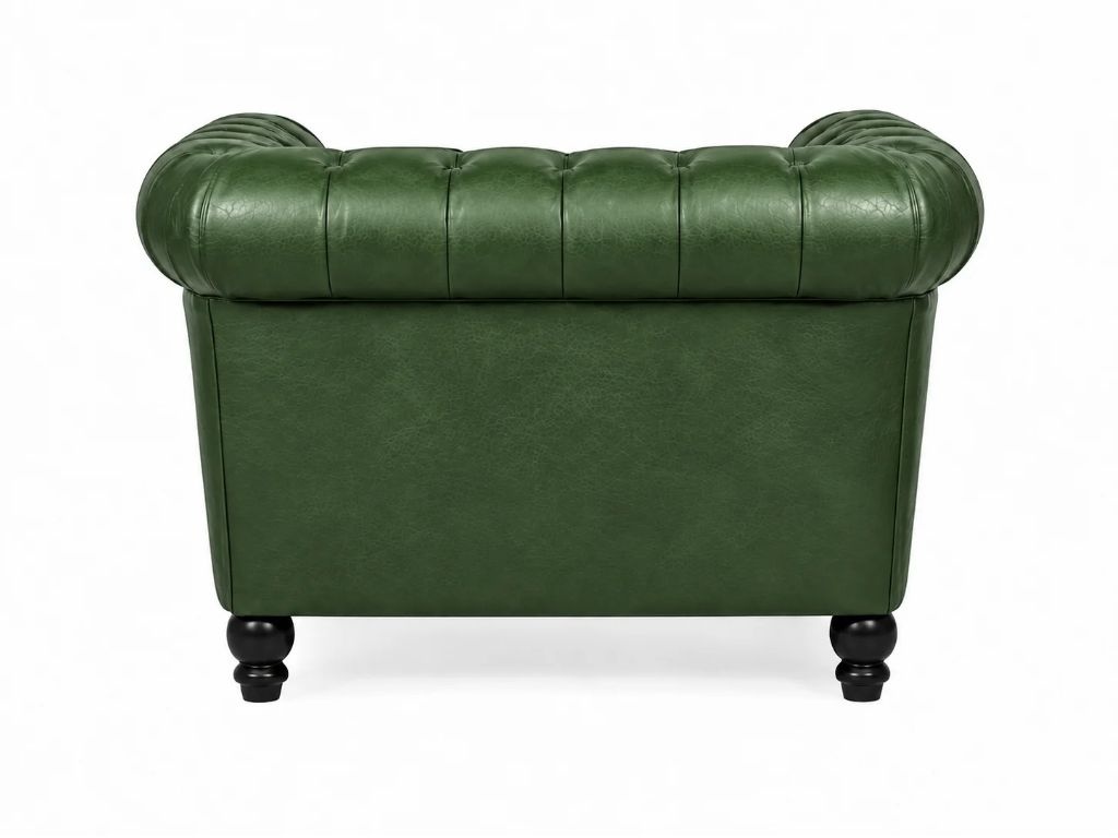 Chesterfield Bank Curve Groen | 1-zits Chesterfield Bank Curve Groen 1-zits achterkant